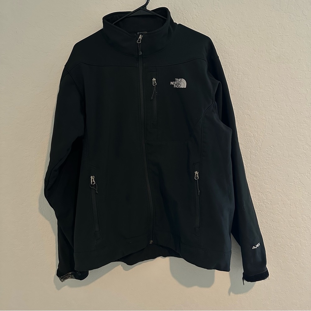 Black The North Face full zip up jacket